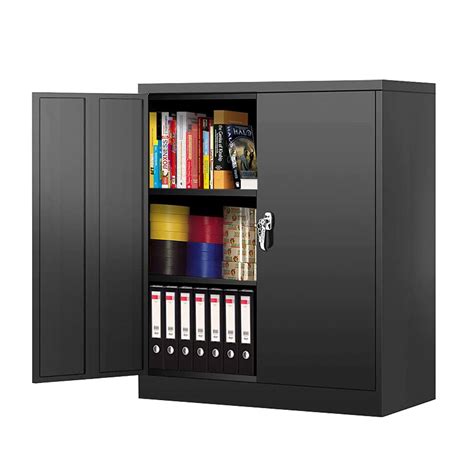 steel cabinet black|lockable black metal cabinet.